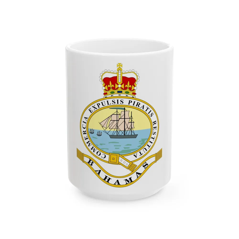 Emblem of the Bahamas (1869-1904; 1953-1964) - White Coffee Mug-15oz-Go Mug Yourself