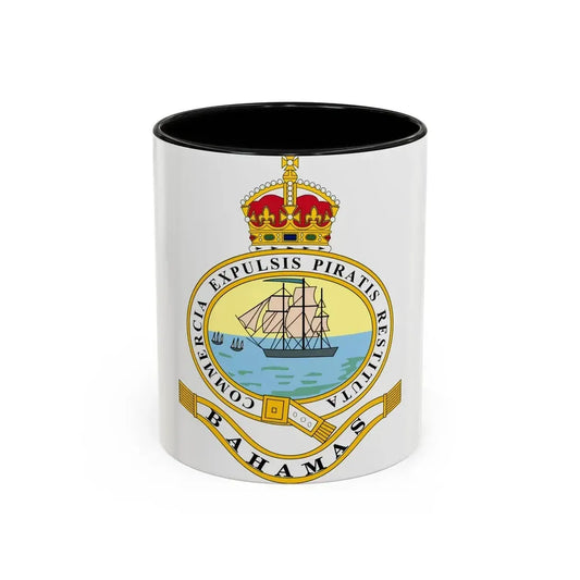 Emblem of the Bahamas (1904-1953) - Accent Coffee Mug 11oz Black - Go Mug Yourself