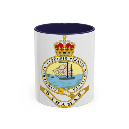 Emblem of the Bahamas (1904-1953) - Accent Coffee Mug 11oz Navy - Go Mug Yourself