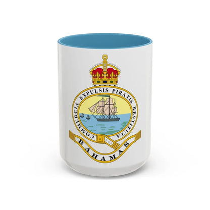 Emblem of the Bahamas (1904-1953) - Accent Coffee Mug 15oz Light Blue - Go Mug Yourself