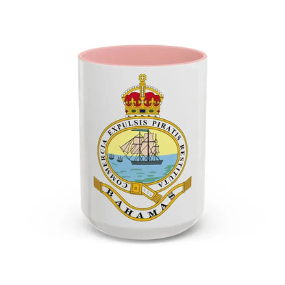 Emblem of the Bahamas (1904-1953) - Accent Coffee Mug 15oz Pink - Go Mug Yourself