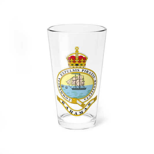 Emblem of the Bahamas 1904-1953 (Bahamas) (Coat of Arms) Pint Glass 16oz 16oz - Go Mug Yourself