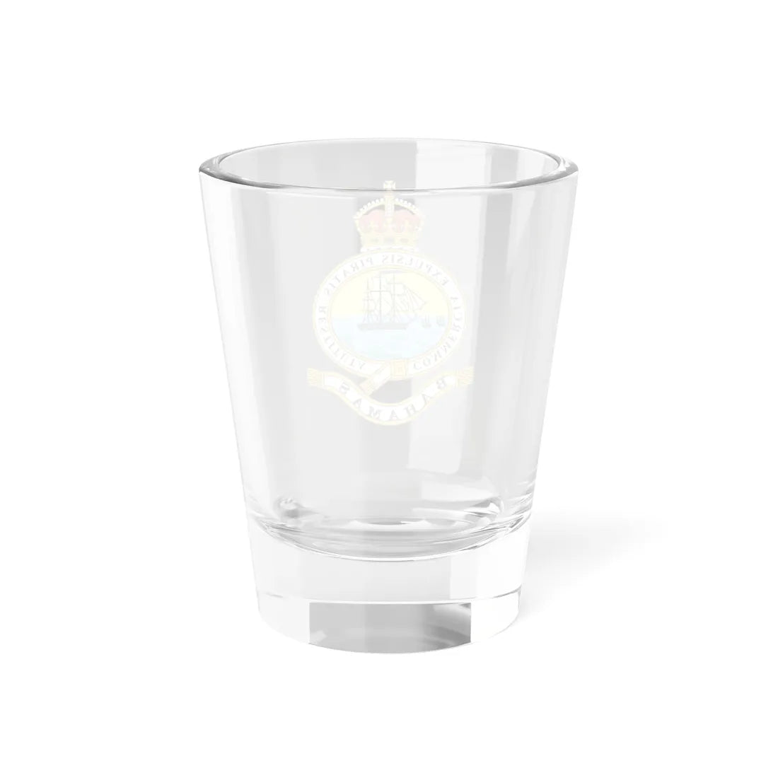 Emblem of the Bahamas 1904-1953 (Bahamas) (Coat of Arms) Shot Glass 1.5oz - Go Mug Yourself