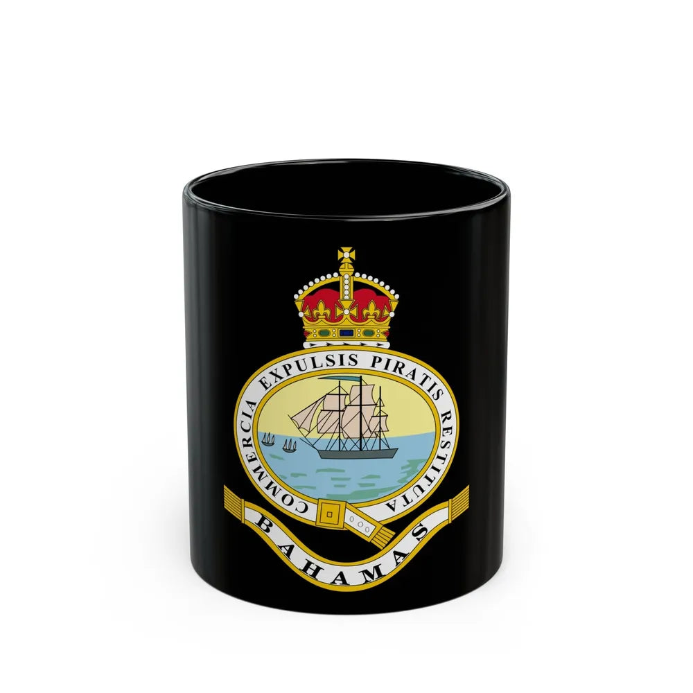 Emblem of the Bahamas (1904-1953) - Black Coffee Mug-11oz-Go Mug Yourself