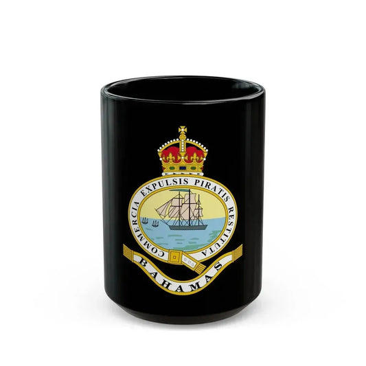 Emblem of the Bahamas (1904-1953) - Black Coffee Mug 15oz - Go Mug Yourself