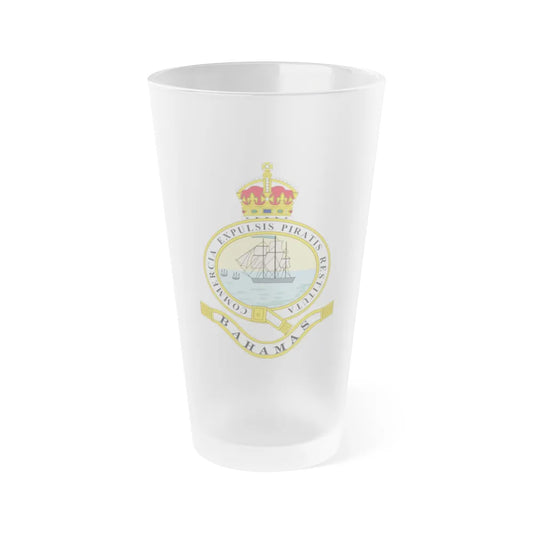 Emblem of the Bahamas (1904-1953) - Frosted Pint Glass 16oz-16oz-Frosted-Go Mug Yourself