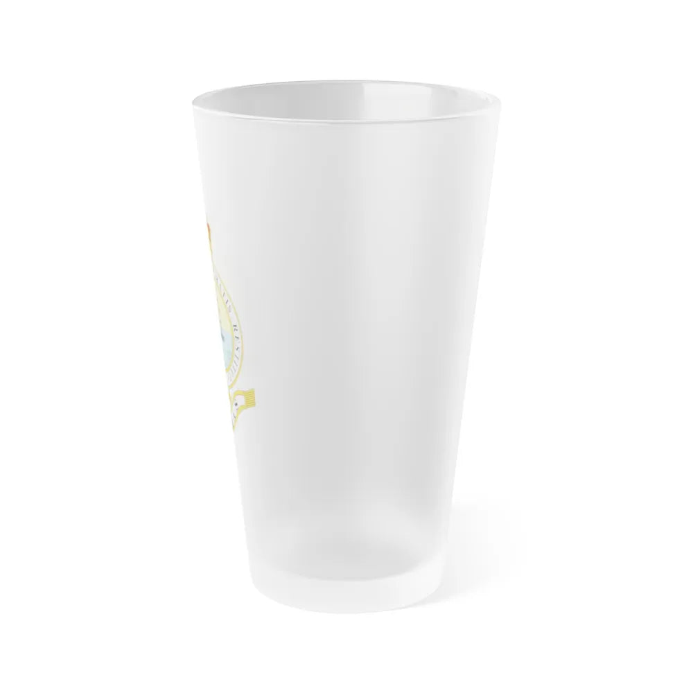 Emblem of the Bahamas (1904-1953) - Frosted Pint Glass 16oz-Go Mug Yourself