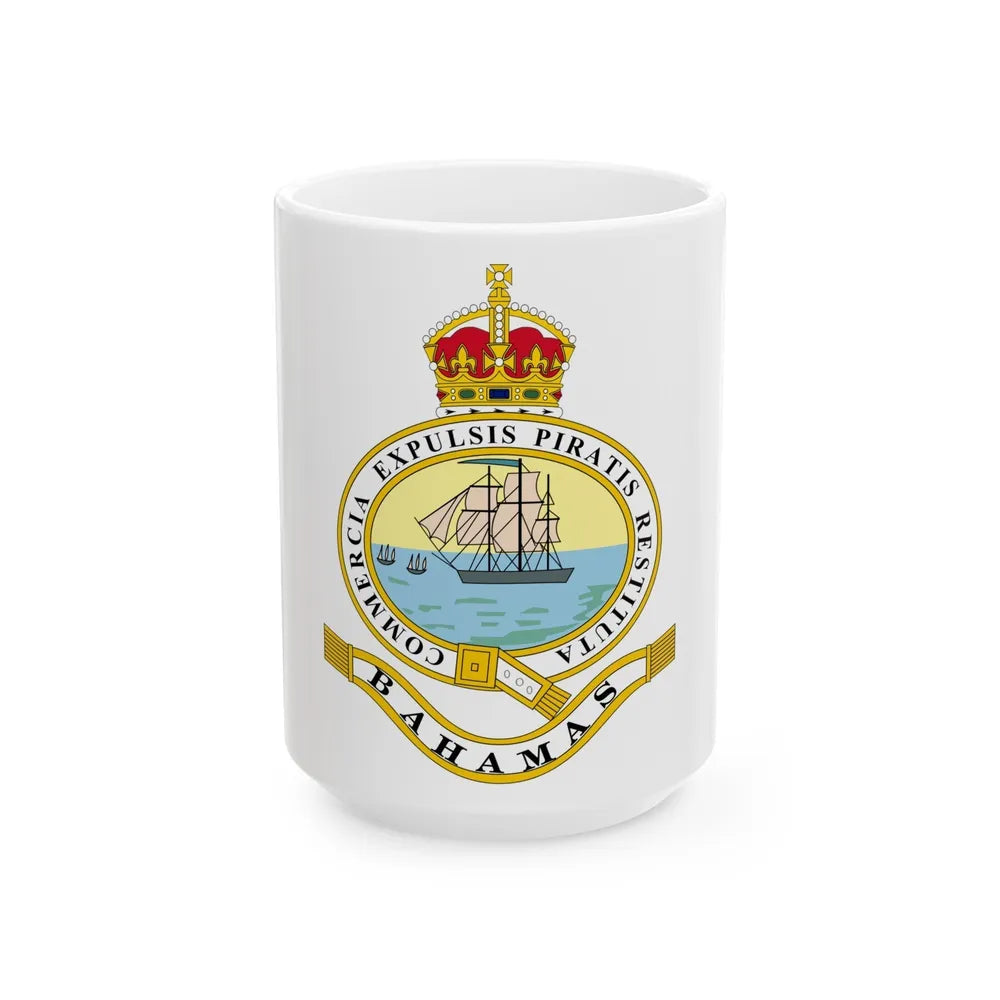 Emblem of the Bahamas (1904-1953) - White Coffee Mug-15oz-Go Mug Yourself