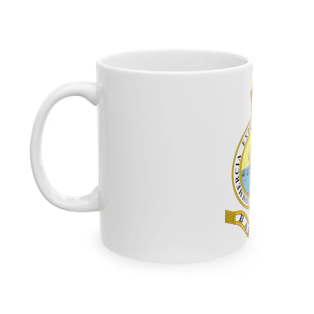 Emblem of the Bahamas (1904-1953) - White Coffee Mug-Go Mug Yourself