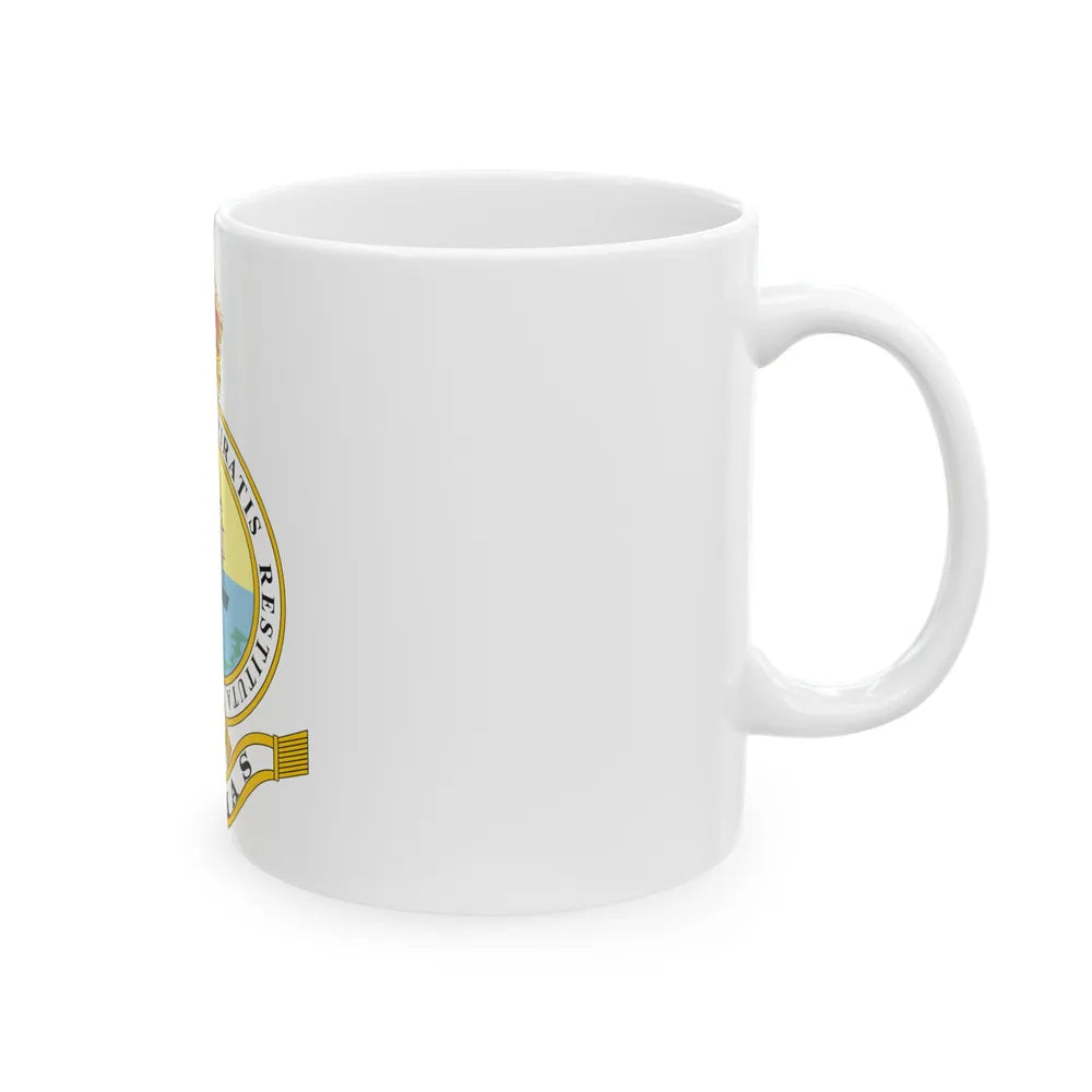 Emblem of the Bahamas (1904-1953) - White Coffee Mug-Go Mug Yourself