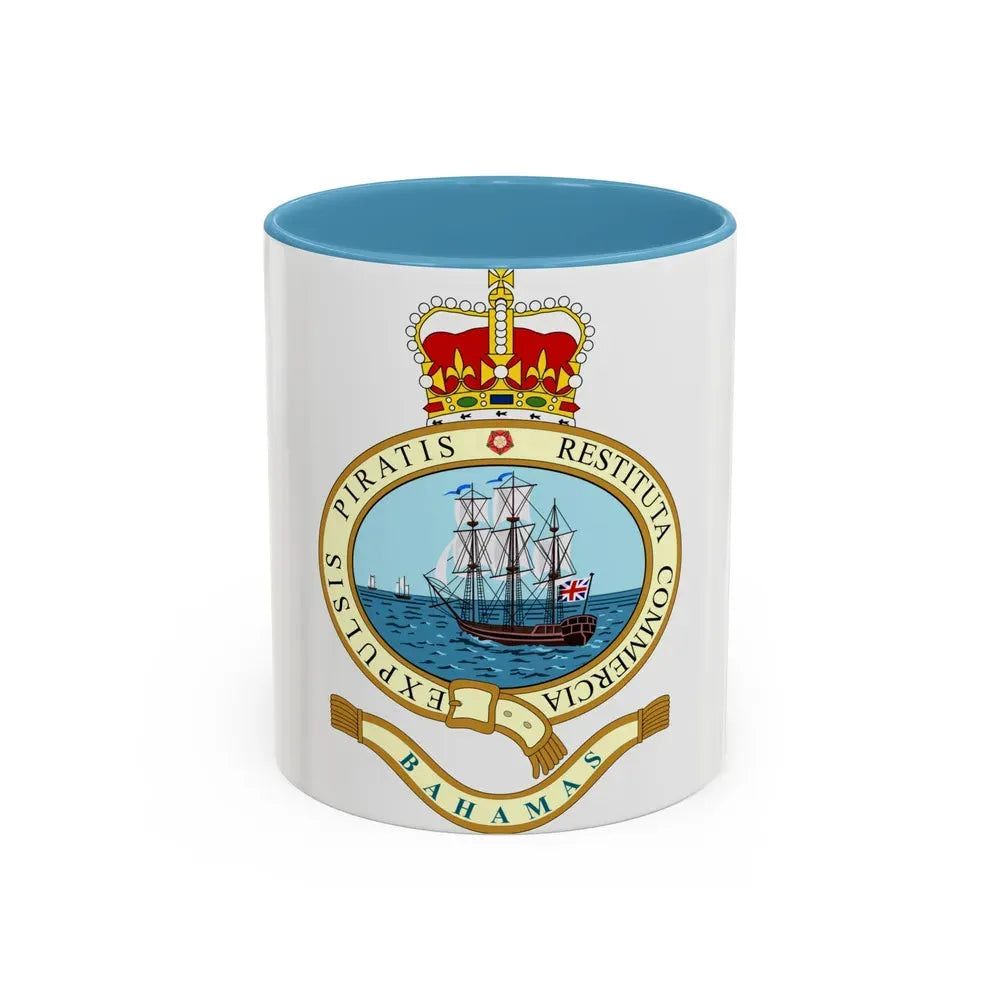 Emblem of the Bahamas (1964-1973) - Accent Coffee Mug 11oz Light Blue - Go Mug Yourself