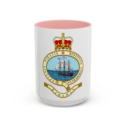 Emblem of the Bahamas (1964-1973) - Accent Coffee Mug 15oz Pink - Go Mug Yourself