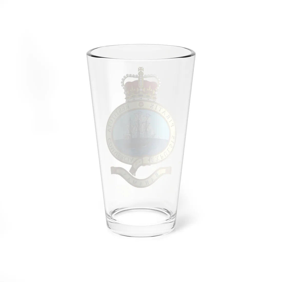 Emblem of the Bahamas 1964-1973 (Bahamas) (Coat of Arms) Pint Glass 16oz - Go Mug Yourself