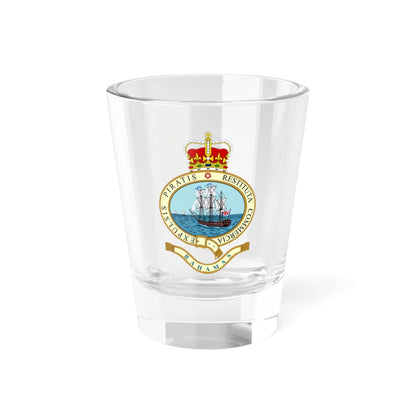 Emblem of the Bahamas 1964-1973 (Bahamas) (Coat of Arms) Shot Glass 1.5oz 1.5oz - Go Mug Yourself