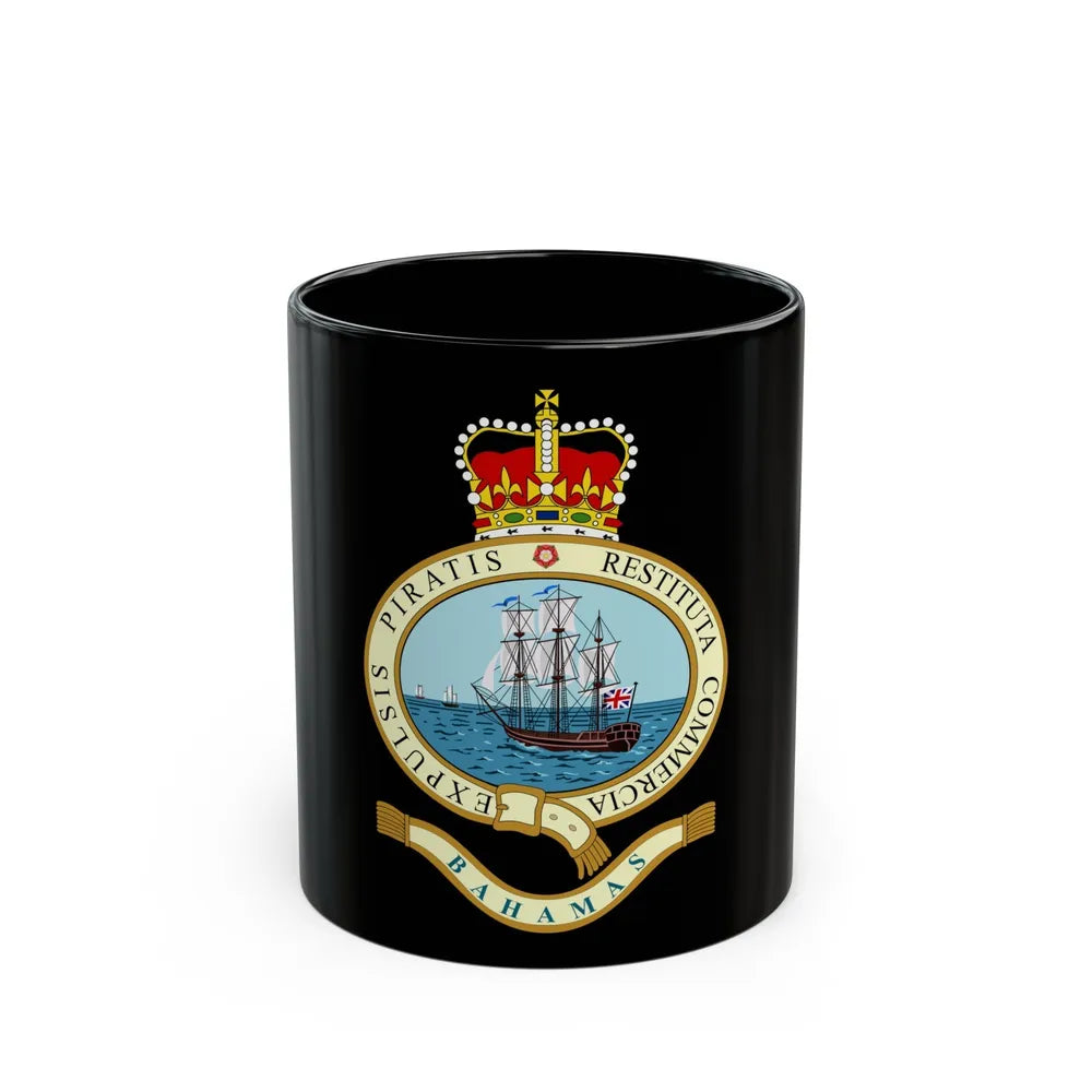 Emblem of the Bahamas (1964-1973) - Black Coffee Mug-11oz-Go Mug Yourself