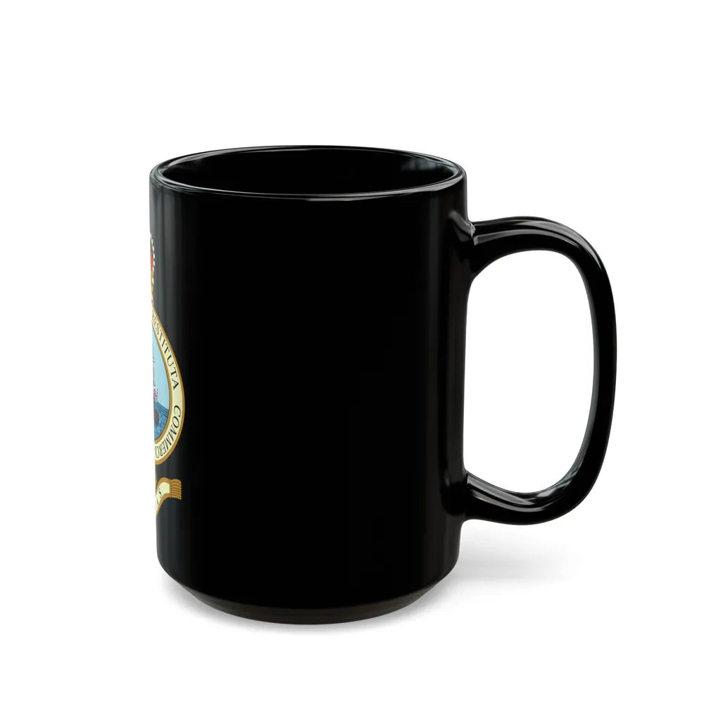 Emblem of the Bahamas (1964-1973) - Black Coffee Mug-Go Mug Yourself