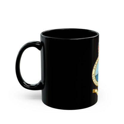 Emblem of the Bahamas (1964-1973) - Black Coffee Mug-Go Mug Yourself