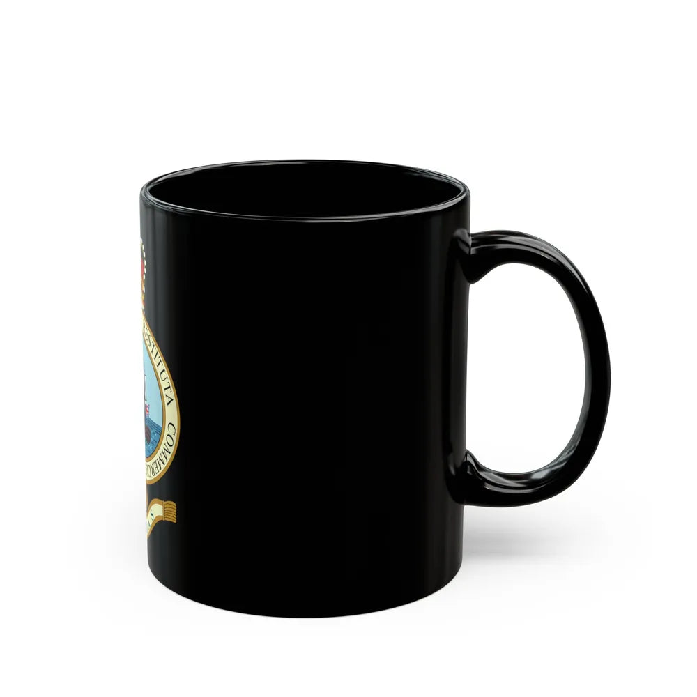 Emblem of the Bahamas (1964-1973) - Black Coffee Mug-Go Mug Yourself