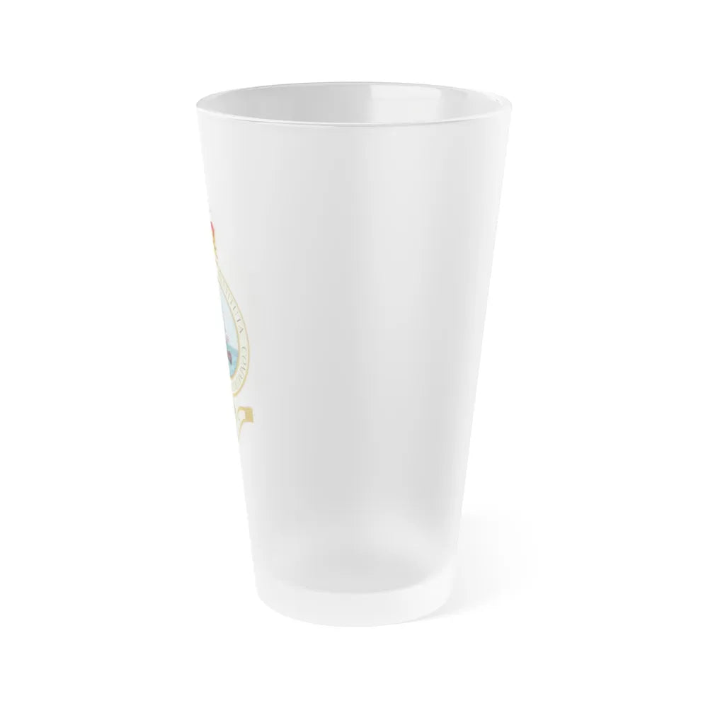 Emblem of the Bahamas (1964-1973) - Frosted Pint Glass 16oz-Go Mug Yourself