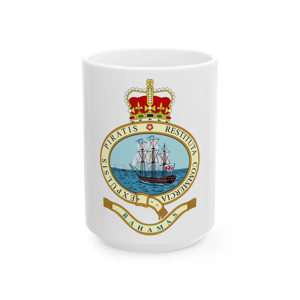 Emblem of the Bahamas (1964-1973) - White Coffee Mug-15oz-Go Mug Yourself