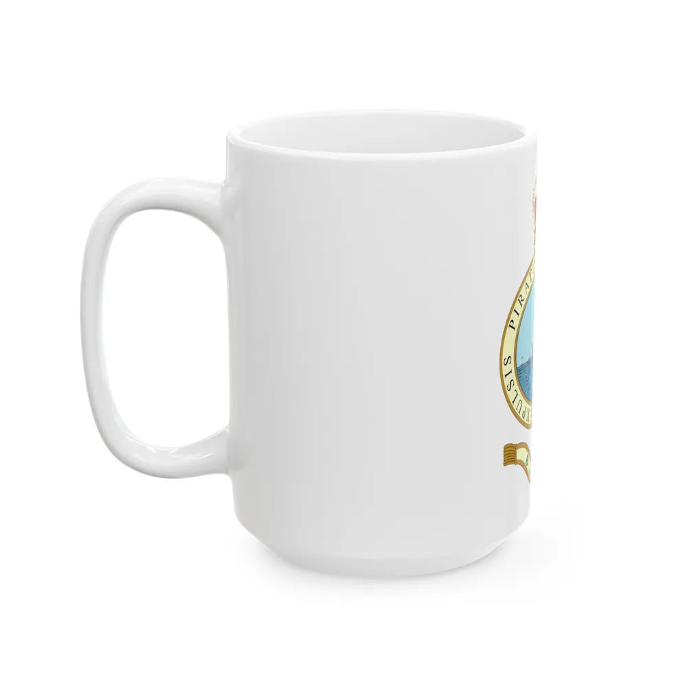 Emblem of the Bahamas (1964-1973) - White Coffee Mug-Go Mug Yourself