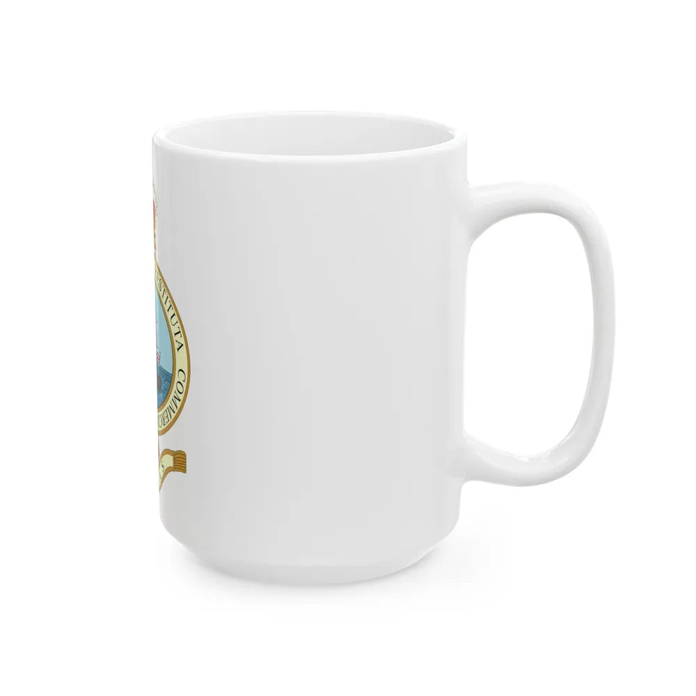 Emblem of the Bahamas (1964-1973) - White Coffee Mug-Go Mug Yourself