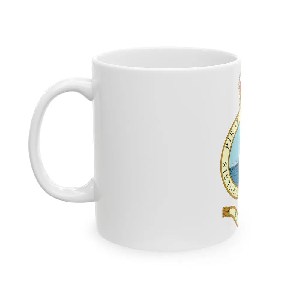 Emblem of the Bahamas (1964-1973) - White Coffee Mug-Go Mug Yourself