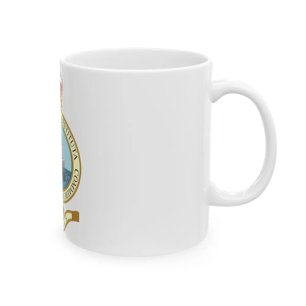 Emblem of the Bahamas (1964-1973) - White Coffee Mug-Go Mug Yourself