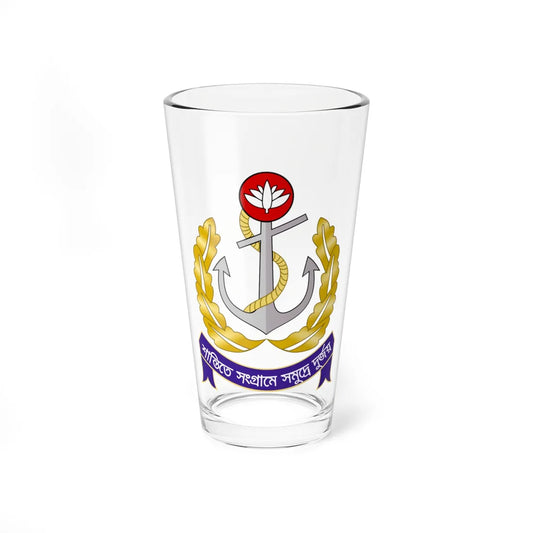 Emblem of the Bangladesh Navy (Bangladesh) (Coat of Arms) Pint Glass 16oz 16oz - Go Mug Yourself