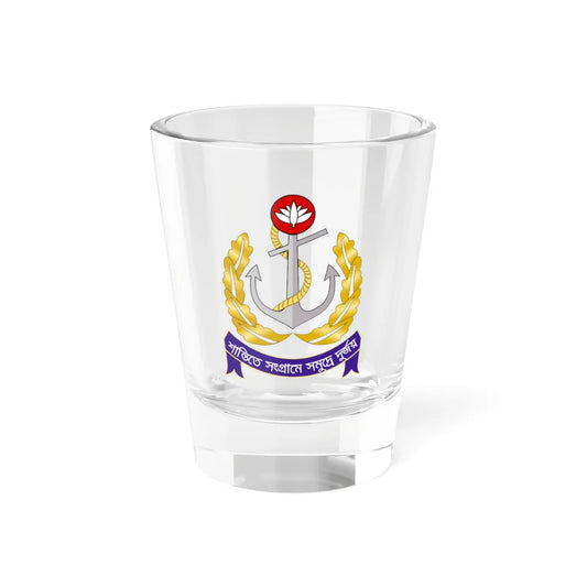 Emblem of the Bangladesh Navy (Bangladesh) (Coat of Arms) Shot Glass 1.5oz 1.5oz - Go Mug Yourself