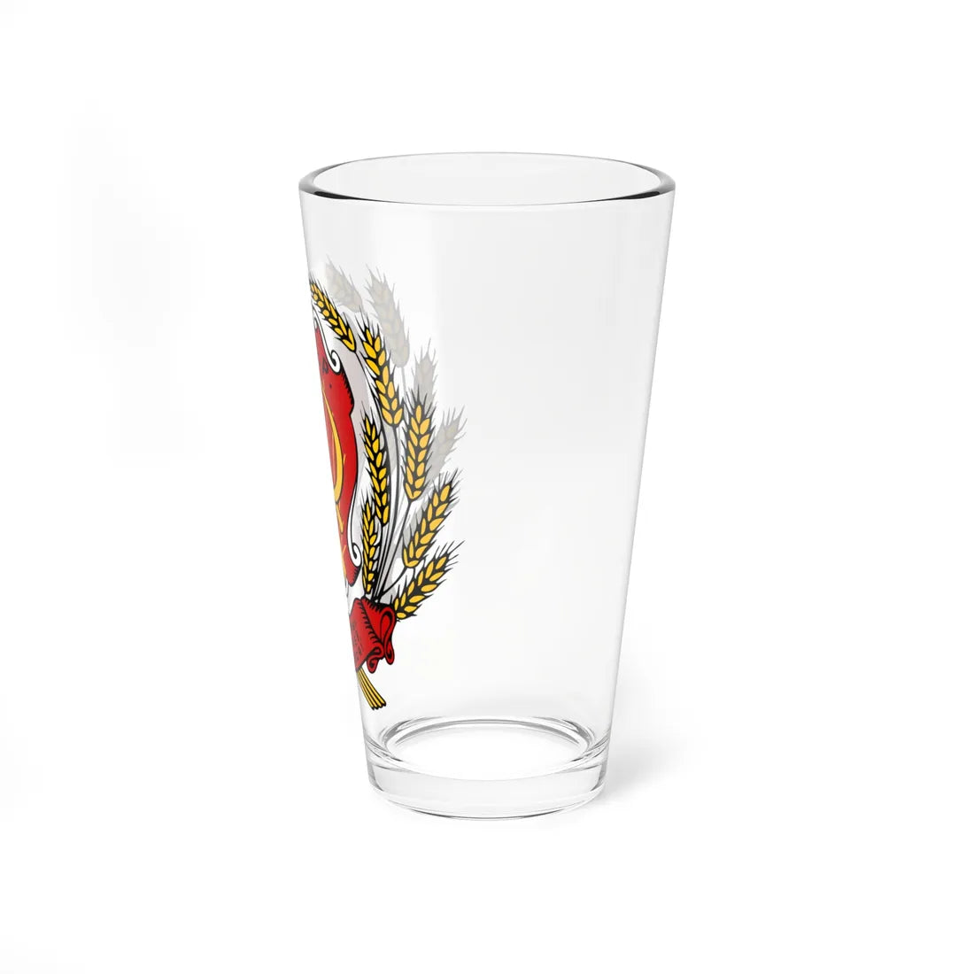 Emblem of the Byelorussian SSR 1920 (Russia) (Coat of Arms) Pint Glass 16oz - Go Mug Yourself