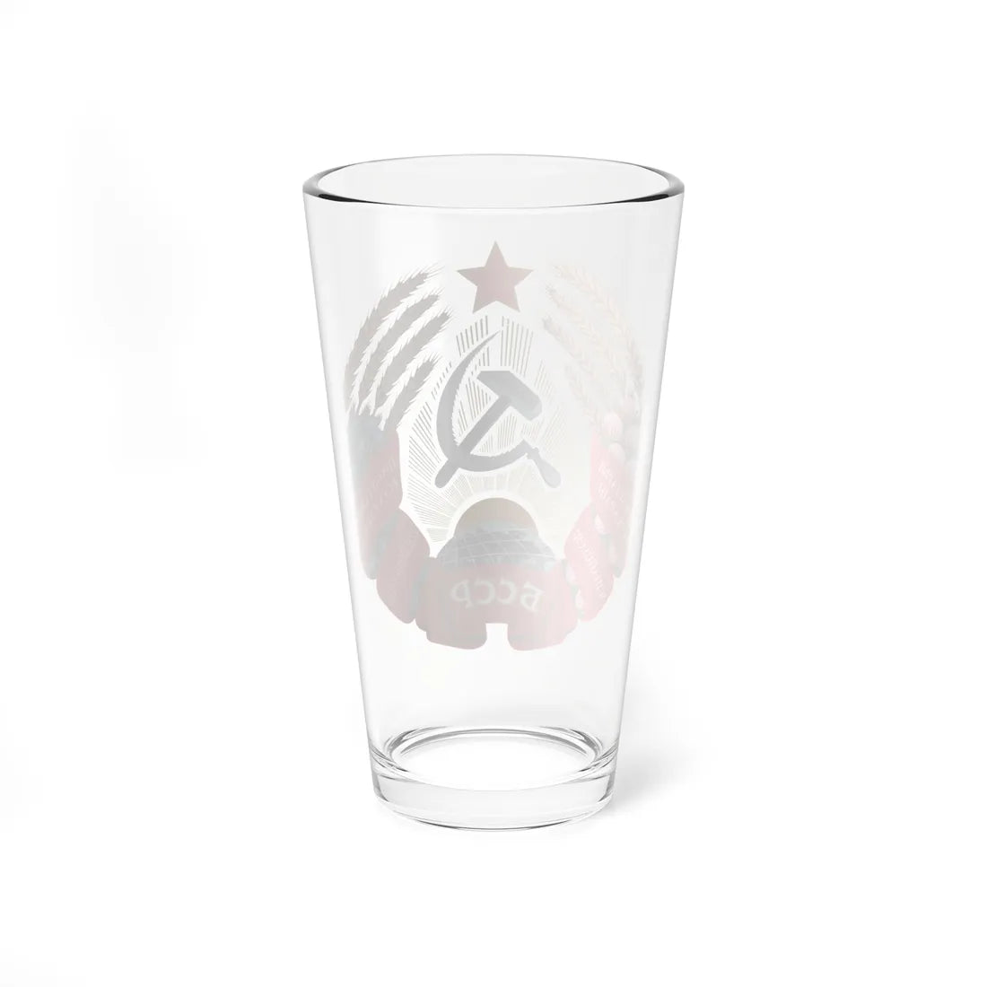 Emblem of the Byelorussian SSR 1958-1981 (Russia) (Coat of Arms) Pint Glass 16oz - Go Mug Yourself