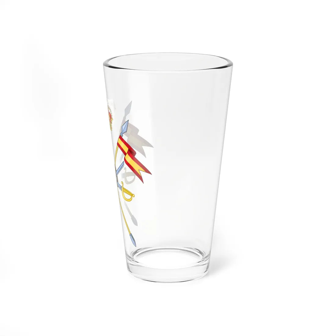 Emblem of the Cavalry Forces of the Spanish Army (Spain) (Coat of Arms) Pint Glass 16oz - Go Mug Yourself