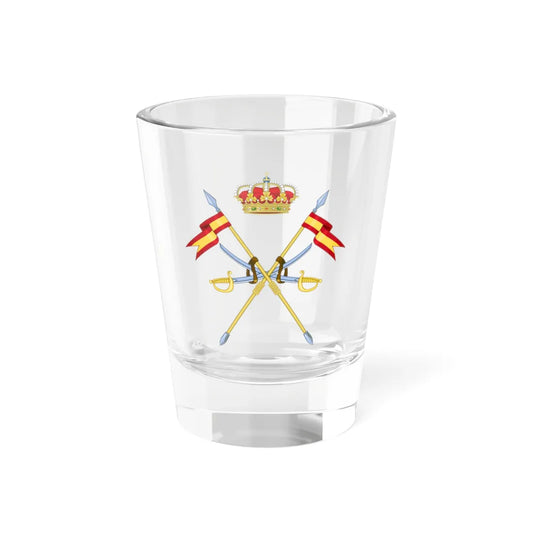 Emblem of the Cavalry Forces of the Spanish Army (Spain) (Coat of Arms) Shot Glass 1.5oz 1.5oz - Go Mug Yourself