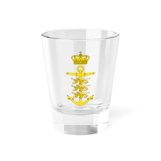 Emblem of the Chief of the Royal Danish Navy (Denmark) (Coat of Arms) Shot Glass 1.5oz 1.5oz - Go Mug Yourself