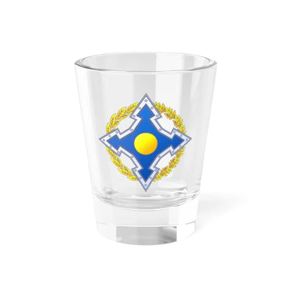 Emblem of the Collective Security Treaty Organization (Russia) (Coat of Arms) Shot Glass 1.5oz 1.5oz - Go Mug Yourself