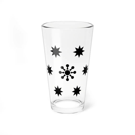 Emblem of the Cook Islands Federation (New Zealand) (Coat of Arms) Pint Glass 16oz 16oz - Go Mug Yourself