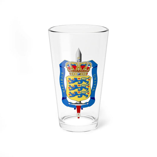 Emblem of the Defence Command Denmark (Denmark) (Coat of Arms) Pint Glass 16oz 16oz - Go Mug Yourself