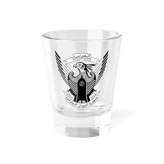 Emblem of the Democratic Republic of the Sudan (Sudan) (Coat of Arms) Shot Glass 1.5oz 1.5oz - Go Mug Yourself