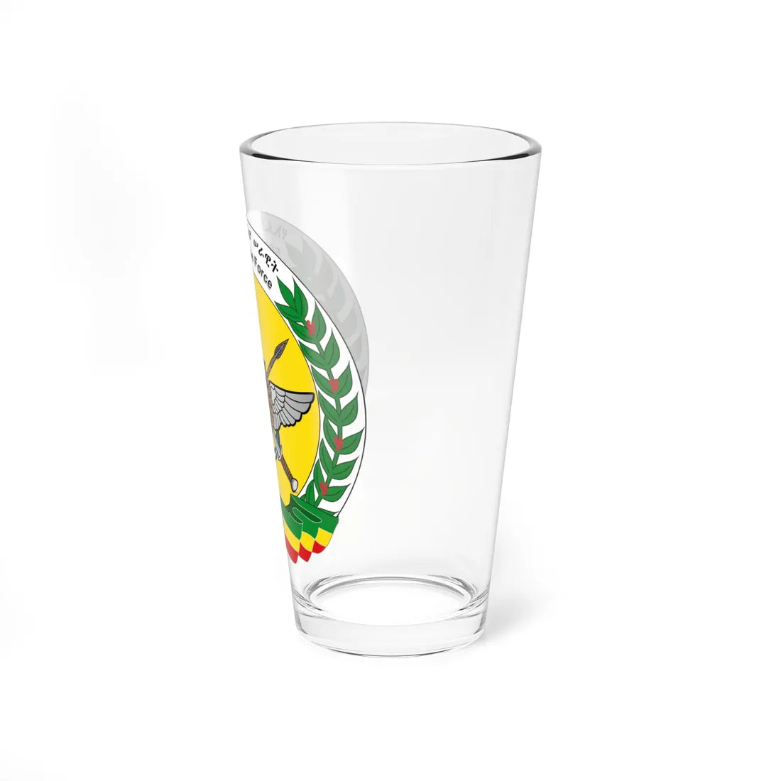 Emblem of the Ethiopian National Defense Force 2 (Ethiopia) (Coat of Arms) Pint Glass 16oz - Go Mug Yourself