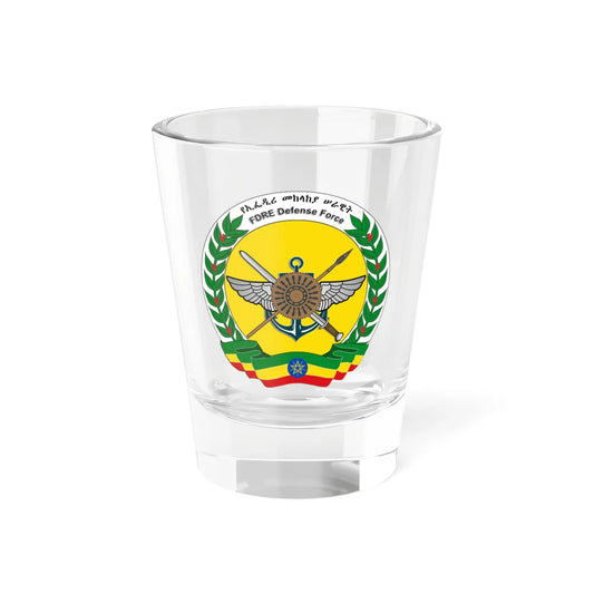 Emblem of the Ethiopian National Defense Force 2 (Ethiopia) (Coat of Arms) Shot Glass 1.5oz 1.5oz - Go Mug Yourself