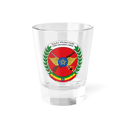 Emblem of the Ethiopian National Defense Force (Ethiopia) (Coat of Arms) Shot Glass 1.5oz 1.5oz - Go Mug Yourself