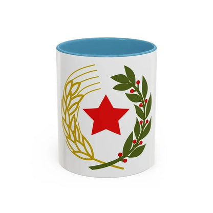 Emblem of the Federal State of Croatia - Accent Coffee Mug 11oz Light Blue - Go Mug Yourself