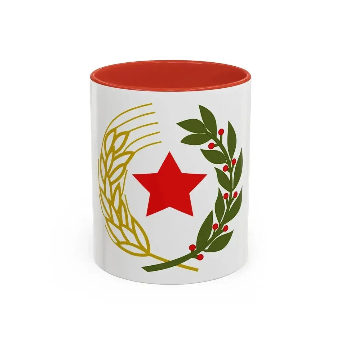 Emblem of the Federal State of Croatia - Accent Coffee Mug 11oz Red - Go Mug Yourself