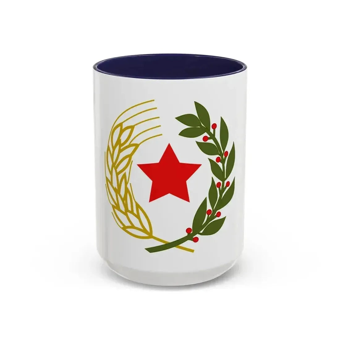 Emblem of the Federal State of Croatia - Accent Coffee Mug 15oz Navy - Go Mug Yourself