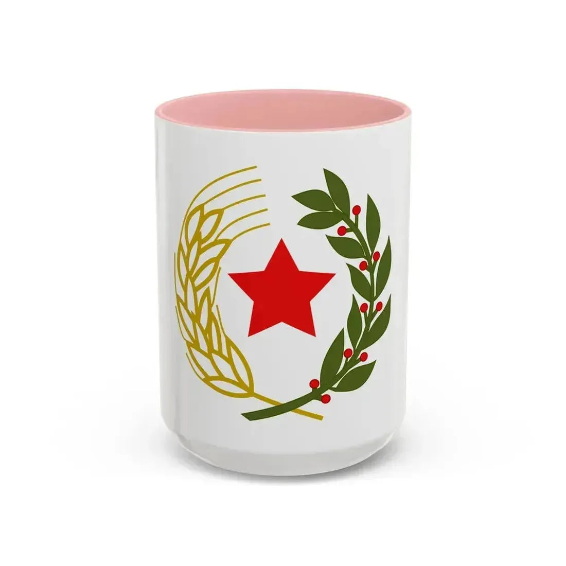 Emblem of the Federal State of Croatia - Accent Coffee Mug 15oz Pink - Go Mug Yourself