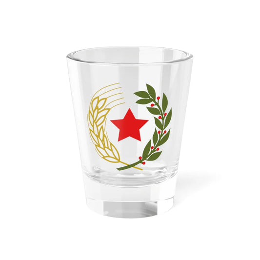 Emblem of the Federal State of Croatia (Croatia) (Coat of Arms) Shot Glass 1.5oz 1.5oz - Go Mug Yourself