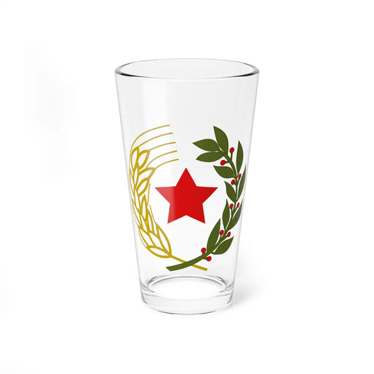 Emblem of the Federal State of Croatia - Pint Glass 16oz-16oz-Go Mug Yourself