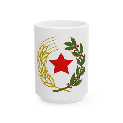 Emblem of the Federal State of Croatia - White Coffee Mug-15oz-Go Mug Yourself