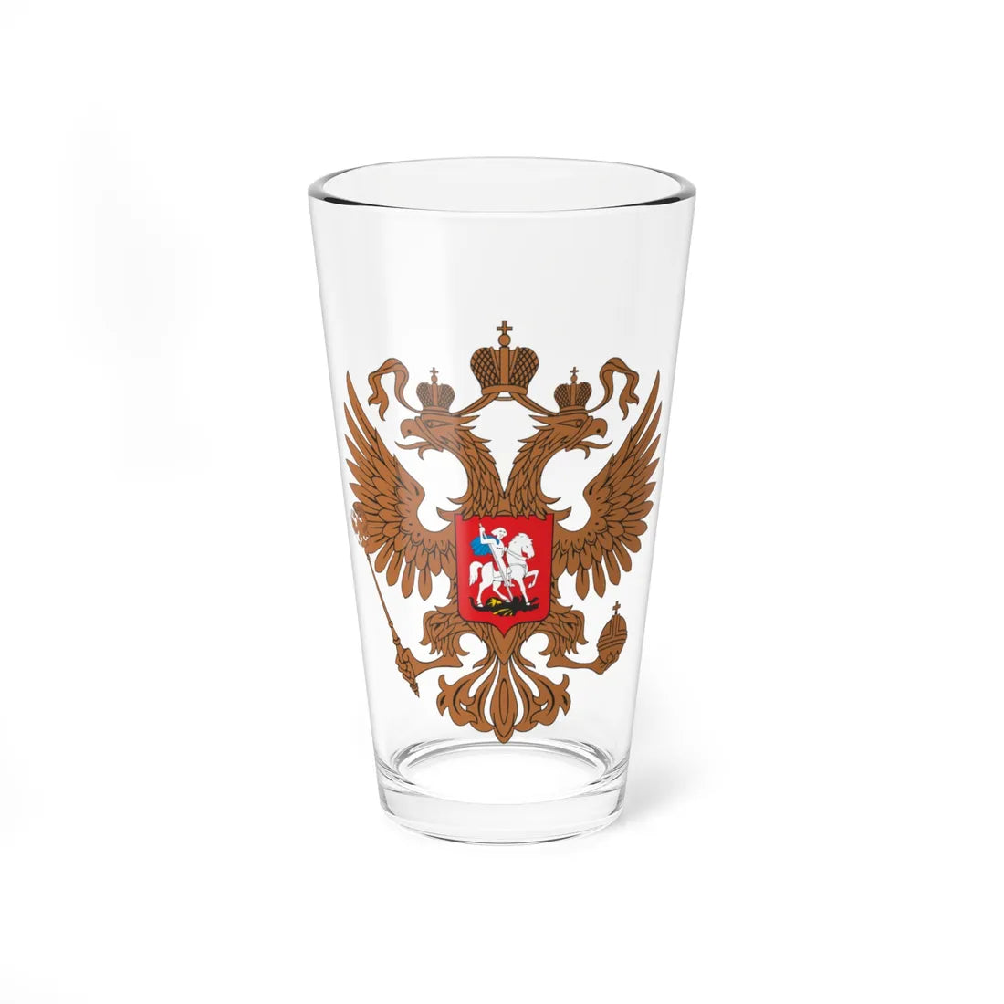 Emblem of the Federation Council Russian (Russia) (Coat of Arms) Pint Glass 16oz 16oz - Go Mug Yourself